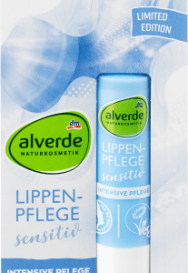 Lippenpflege Sensitive, 4,8 g | Baume à lèvres apaisant | Hydratation prolongée | Aloès et camomille | alverde NATURKOSMETIK