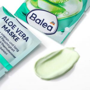 Gesichtsmaske Aloe Vera (2×8 ml), 16 ml | Masque Visage Régénérant | Hydratation Intense à lAloe Vera | Sans Alcool, Parabènes ou Paraffine | Balea
