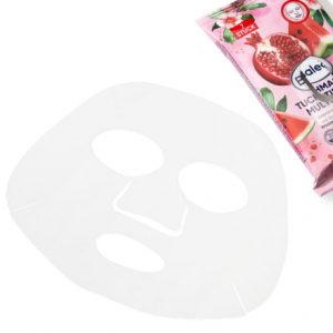 Tuchmasken Multipack Granatapfel-Wassermelone, 7 St | Masque Visage Hydratant | Peau Rafraîchie et Nourrie | Ingrédients Naturels de Grenade et de Pastèque | Balea