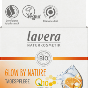 Gesichtscreme Q10 Glow by nature, 50 ml | Crème de Jour | Éclat et Rajeunissement | Coenzyme Q10 et Ingrédients Naturels | lavera