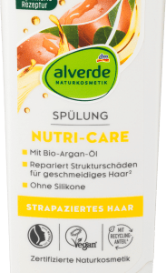 Conditioner Nutri Care Bio-Arganöl und..., 200 ml | Après-Shampooing | Répare les cheveux abîmés et fatigués | Huile dargan bio | alverde NATURKOSMETIK.