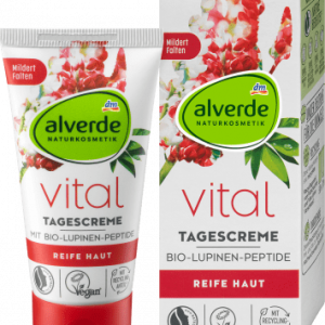 Gesichtscreme Vital, 50 ml | Crème de jour hydratante | Hydrate et nourrit intensément la peau | Squalane et acide hyaluronique | alverde NATURKOSMETIK |
