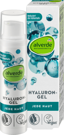 Jede Haut Hyalurongel, 15 ml | Gel nettoyant visage | Hydratation intense | Acide hyaluronique et ingrédients naturels | alverde NATURKOSMETIK