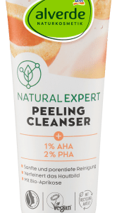 Natural Expert Peeling Cleanser, 125 ml | Gel Nettoyant Exfoliant | Révèle une Peau Éclatante | Extrait de Pépins de Framboise | alverde NATURKOSMETIK