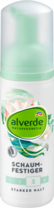 Mousse coiffante Bio-Lotusblüte, Bio-Violetter Reis, 150 ml | Tenue forte | Sans sulfates ni silicones | alverde NATURKOSMETIK