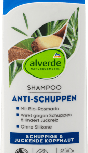 Shampoo Anti-Schuppen Bio-Paranuss, Bio-Rosmarin, 200 ml | Shampoing | Élimine les pellicules | Ingrédients Naturels Clés | alverde NATURKOSMETIK