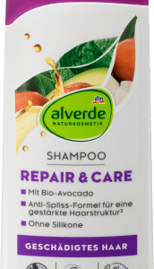 Shampoo Repair Bio-Avocado, Bio-Sheabutter, 200 ml | Shampoing | Réparation Profonde | Avocat et Beurre de Karité Bio | alverde NATURKOSMETIK |