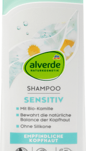 Shampoo Sensitiv Bio-Kamille, 200 ml | Shampoing Naturel pour Cheveux Normaux et Sensibles | Camomille Biologique | alverde NATURKOSMETIK |
