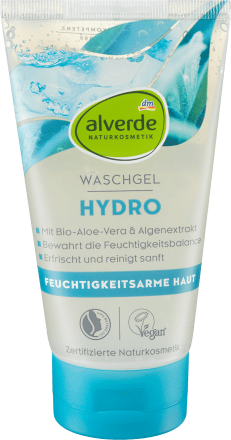 Waschgel Hydro, 150 ml | Gel Nettoyant Hydratant | Hydratation Intense à base dIngrédients Naturels | alverde NATURKOSMETIK