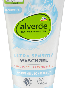 Waschgel Sensitiv, 150 ml | Gel Nettoyant Visage | Apaise la Peau Sensible | Aloe Vera & Camomille | alverde NATURKOSMETIK