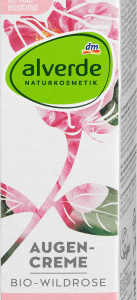Wildrose Augencreme, 15 ml | Soin Contour des Yeux Nourrissant | Huile de Rose Sauvage et Extraits Naturels | alverde NATURKOSMETIK