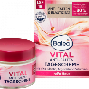 Anti Falten Gesichtscreme Vital, 50 ml | Réduit les rides visiblement | Acide hyaluronique & collagène | Balea
