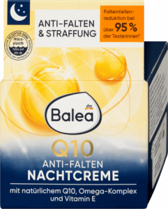Anti Falten Nachtcreme Q10, 50 ml | Réduit les rides | Coenzyme Q10 | Balea