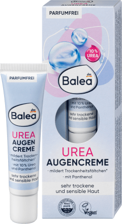 Augencreme 10% Urea, 15 ml | Hydratant | Ingrédients naturels pour peau sèche | Balea
