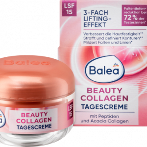 Gesichtscreme Beauty Collagen LSF15, 50 ml | Soin Hydratant Illuminant | Acide Hyaluronique & Collagène | Balea