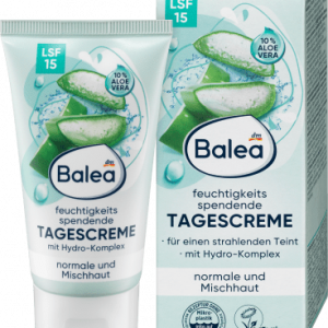 Gesichtscreme feuchtigkeitsspendend, 50 ml | Crème hydratante pour visage | Hydrate et adoucit la peau | Ingrédients naturels essentiels | Balea