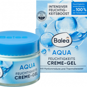 Gesichtscreme Gel Aqua, 50 ml | Gel Nettoyant Doux | Hydratation Profonde | Aloe Vera & Acide Hyaluronique | Balea |