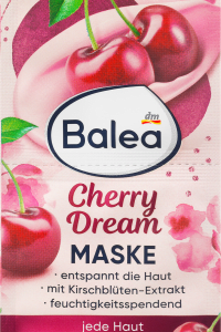 Masque visage Cherry Dream (2x8 ml), 16 ml | Révélateur déclat | Cerise et ingrédients naturels | Balea |