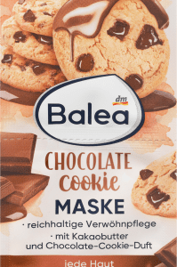 Gesichtsmaske Chocolate Cookie (2x8 ml), 16 ml | Masque Visage Gourmand au Chocolat | Hydratation Intense | Ingrédients Naturels Clés | Balea