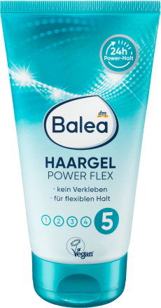 Haargel Power Flex, 150 ml | Gel Coiffant | Fixation Extrême | Sans ingrédients nocifs | Balea |