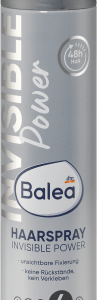 Haarspray Invisible Power, 300 ml | Spray Coiffant | Brillance Extrême pour des Cheveux Lumineux | Huile dArgan et Vitamine E | Balea.