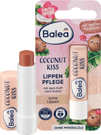 Balea | Lippenpflege Coconut Kiss, 4,8 g | Baume pour les lèvres | Hydratation intense | Huile de coco | Bien-être pour les lèvres