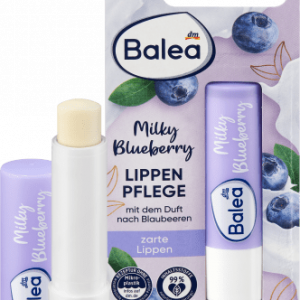Lippenpflege Milky Blueberry, 4,8 g | Baume à lèvres hydratant | Nutrition et réparation des lèvres sèches | Beurre de karité et huile de noix de coco | Balea