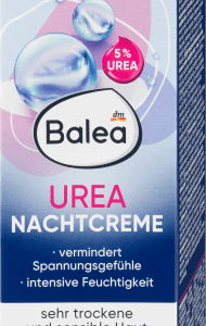 Nachtcreme 5% Urea, 50 ml | Crème Nourrissante | Hydrate et Apaise | Sans Alcool, Parabène ni Parfum | pH Neutre | Balea