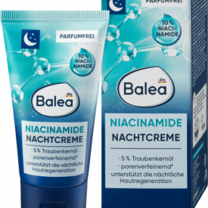Nachtcreme Niacinamide, 50 ml | Hydratant Nuit avec Puissant Anti-Âge | Retinol & Acide Hyaluronique | Balea