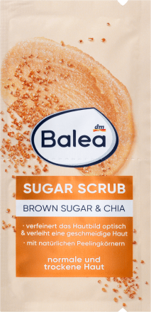 Balea Peeling Brown Sugar Scrub (2x8 ml), 16 ml | Gommage visage pour une peau normale à sèche | Exfoliation douce et effet lissant | Sucre brun et ingrédients naturels.