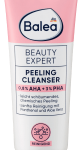 Peeling Cleanser Beauty Expert, 125 ml | Nettoyant exfoliant doux pour le visage | Éclat naturel | Ingrédients naturels clés | Balea