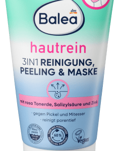 Reinigung, Peeling & Maske 3in1 hautrein, 150 ml | Gel nettoyant et exfoliant visage | Peau éclatante | Complexe dingrédients actifs naturels | Balea