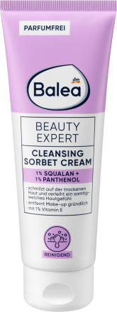 Reinigungscreme Beauty Expert Cleansing Sorbet, 125 ml | Gel nettoyant | Nettoyage en profondeur | Huile de Marula et Extrait de Thé Vert | Balea |