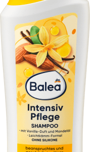 Shampoo Intensivpflege, 300 ml | Shampooing Hydratant pour Cheveux Abîmés et Secs | Huiles Naturelles Nourrissantes | Balea |
