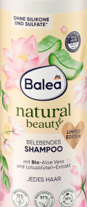 Shampoo Natural Beauty belebend, 400 ml | Shampoing | Ravive léclat naturel des cheveux | Huiles essentielles dargan et de jojoba | Balea