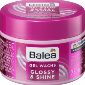 Styling Gel Glossy & Shine Glanz Gel Wachs, 75 ml | Gel Coiffant Créateur de Brillance | Huile dArgan & Extraits de Nacre | Balea