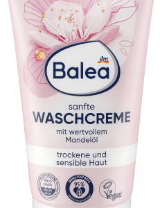 Waschcreme sanft, 150 ml | Gel nettoyant visage | Apaise et protège les peaux sensibles | Formulé sans parabènes ni huiles minérales | Balea