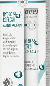Augen Roll-on Hydro Refresh, 15 ml | Roll-On Rafraîchissant pour les Yeux | Extrat dEau de Rose et dAloe Vera | lavera