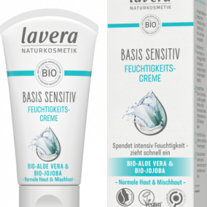 Gesichtscreme Basis Sensitiv, 50 ml | Crème Hydratante | Hydrate et Apaise | à lAloe Vera Bio | lavera |
