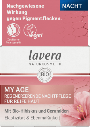 Nachtcreme My Age, 50 ml | Crème Anti-Âge Raffermissante | Rétinol & Coenzyme Q10 | lavera