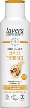 Shampoo Expert Repair & Tiefenpflege, 250 ml | Shampoing Professionnel pour Cheveux Abîmés et Fatigués | Huiles Réparatrices et Nourrissantes dOrigine Naturelle | lavera